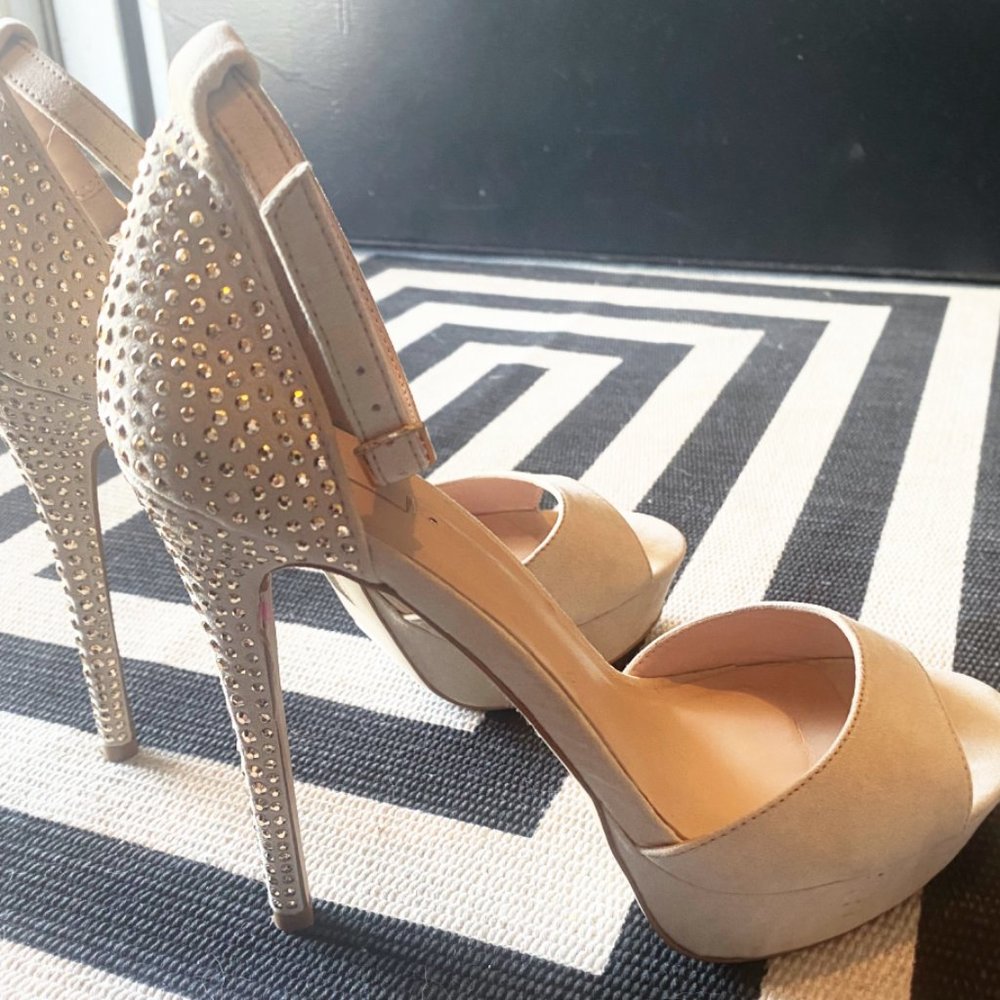 Aldo 5" Studded Suede Stilettos